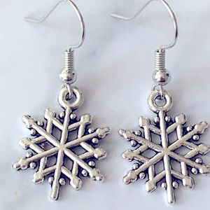 New Snowflake Winter Christmas Holiday Cute Fun Handmade Earrings Frozen Gifts